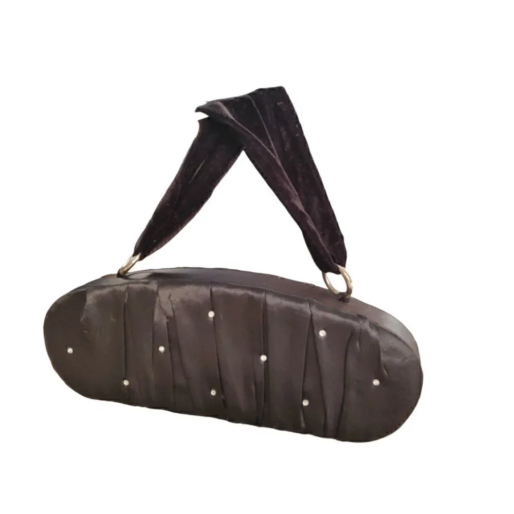 VICTORIA'S SECRET SATIN RHINESTONE EVENING BAG
